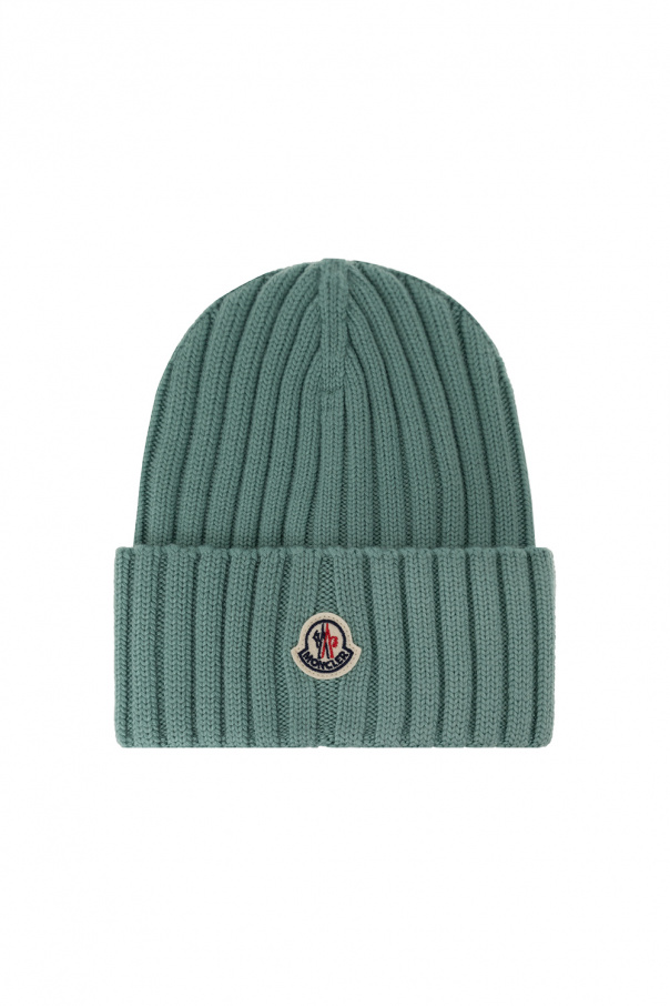 Green moncler discount beanie